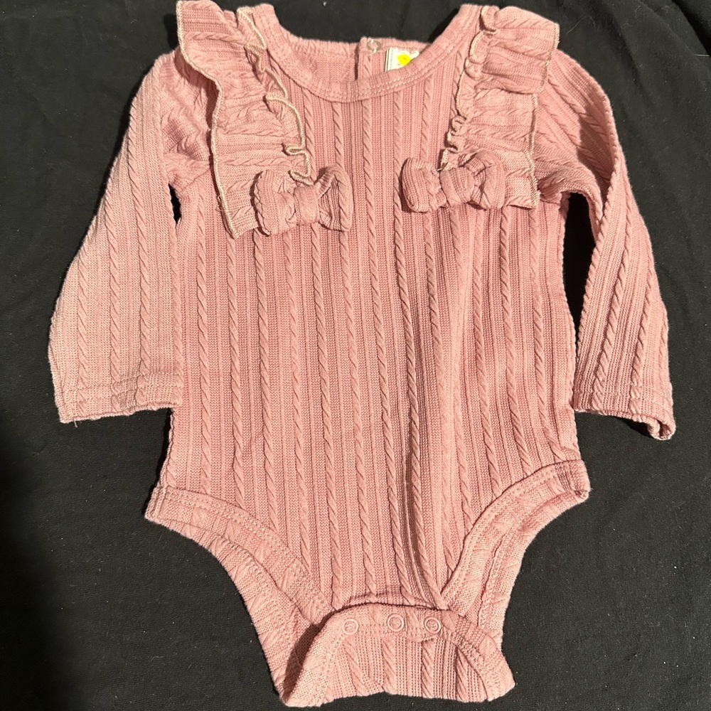 Pink Sweater Textured Matching Set